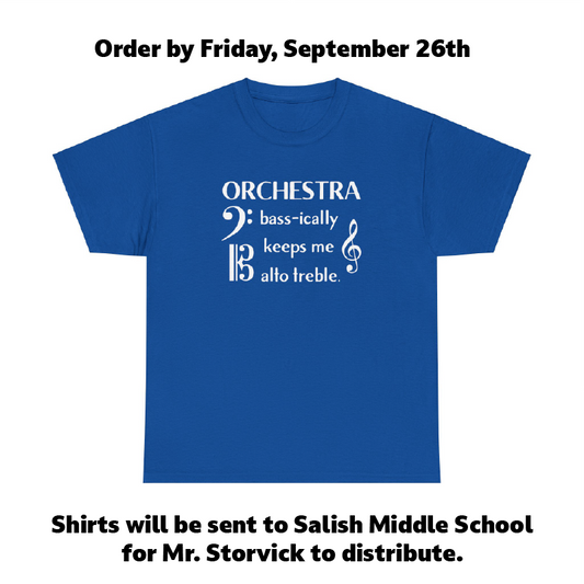 Orchestra Bassically Keeps Me Alto Treble T-Shirt